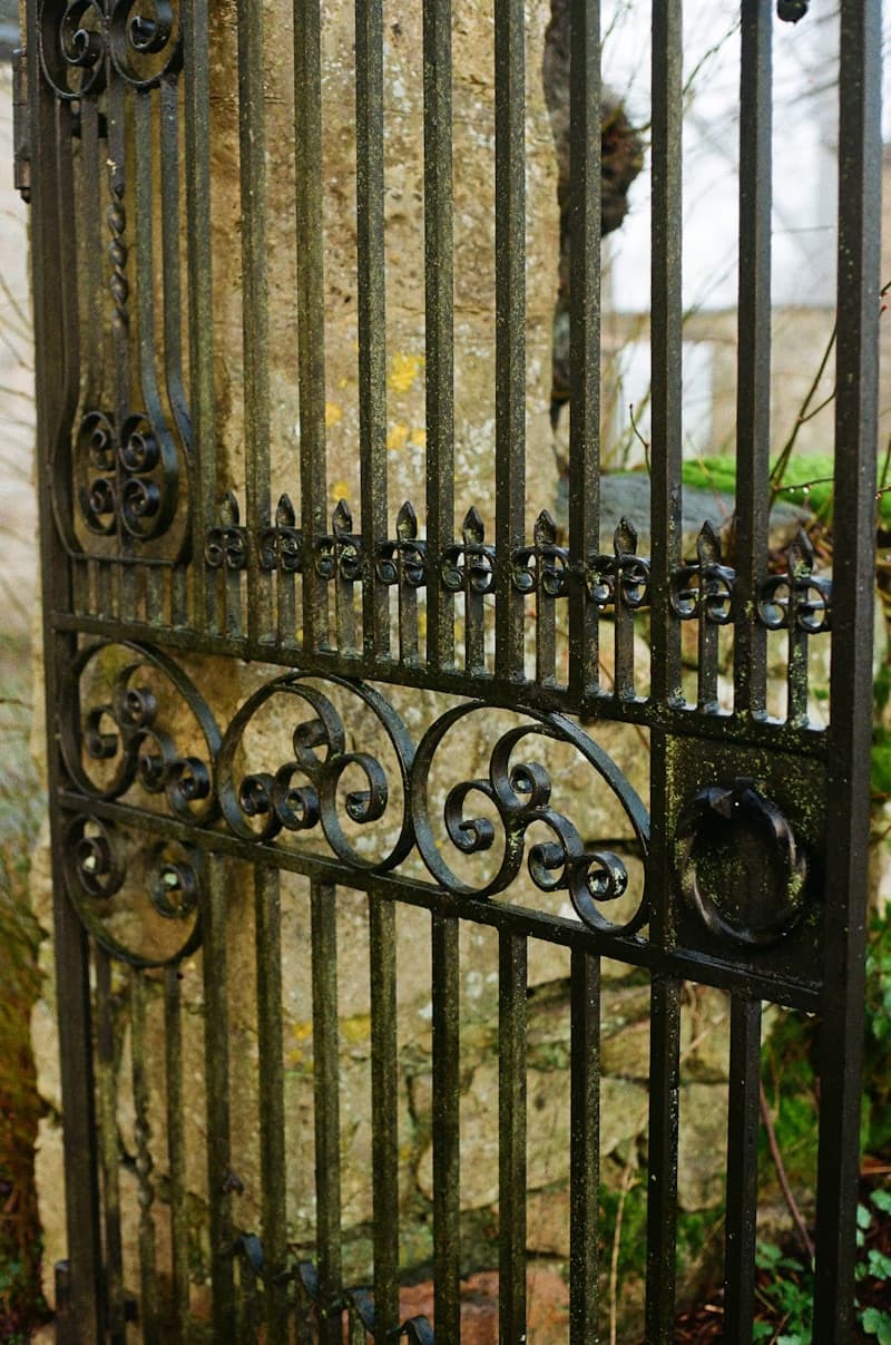 Cast iron gate detail